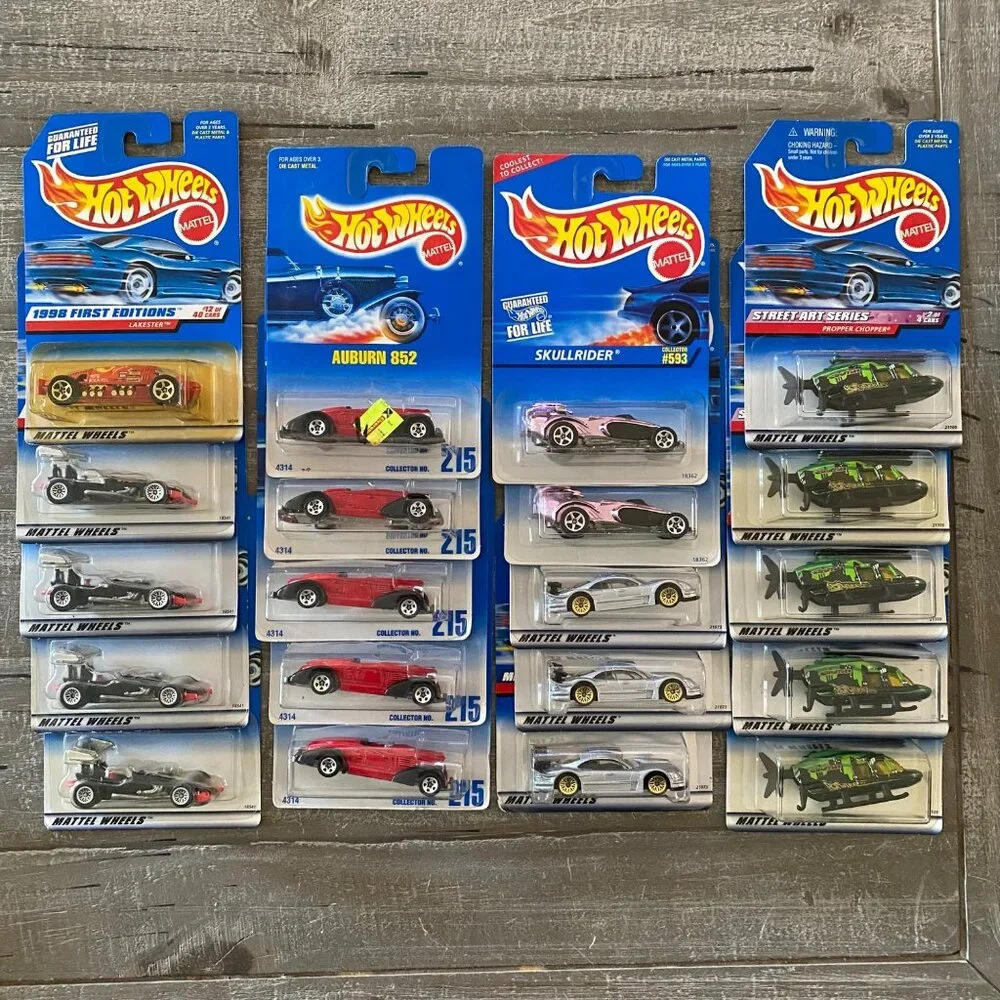 Hot Wheels Lot Of 20 Cars‎ Auburn 852 Mercedes Skullrider Chopper Super Modified